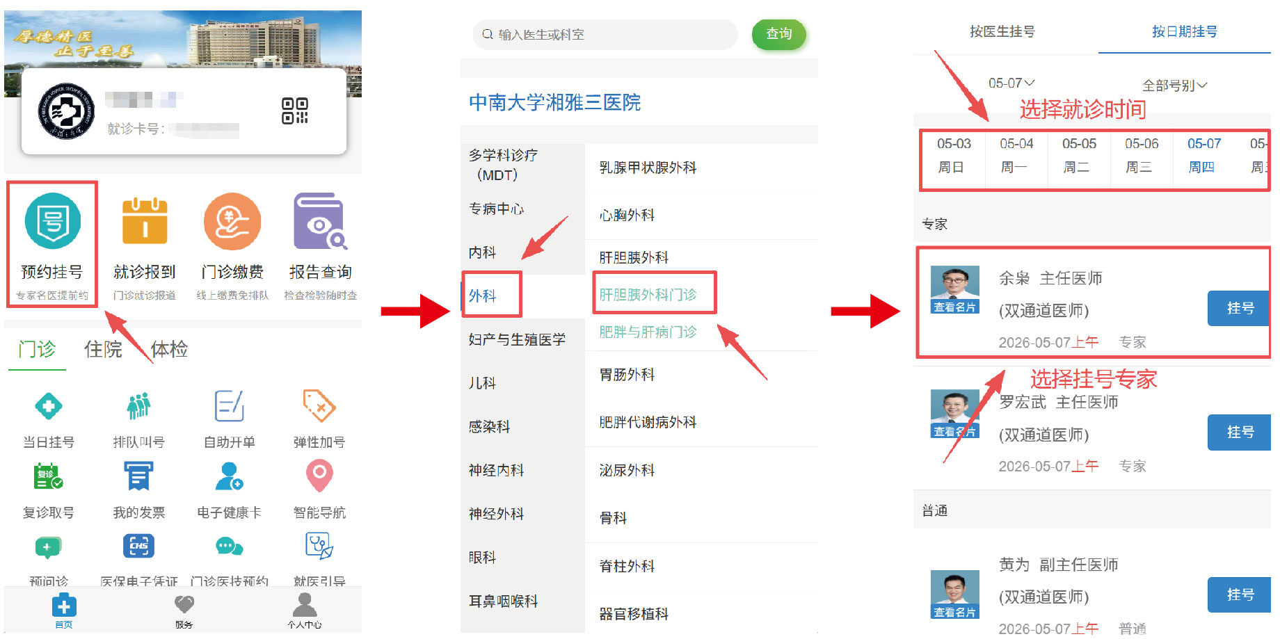 线上挂号流程